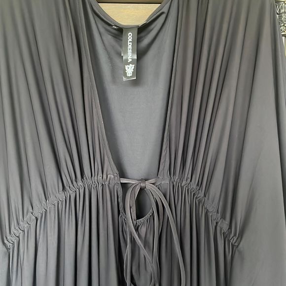 Coldesina Kaftan Black Stretch Dress size 2X / 3X - Picture 9 of 14